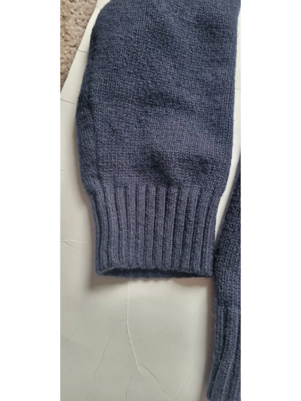 Banana Republic Factory navy blue knit paired gray Fair Isle pattern Size XL